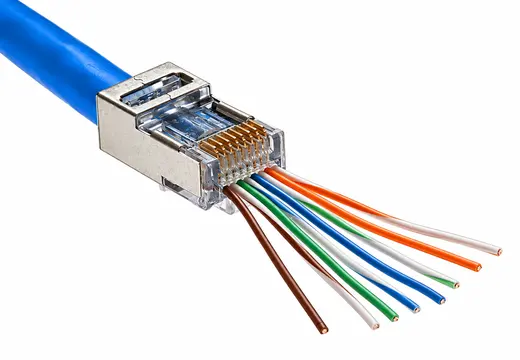 RJ45 CAT6 METAL YENİ NESİL DELİKLİ EZ JACK KONNEKTÖR 100LÜ PAKET alternatif görünüm