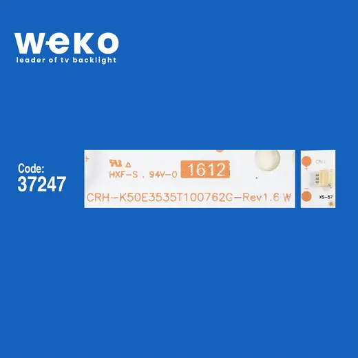 WKSET-6575 37247X10 CRH-K50E3535T100762G-REV1.6 10 ADET LED BAR alternatif görünüm