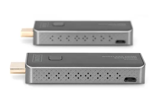 DIGITUS DS-55318 Kablosuz HDMI Sinyal Uzatma Seti, 50 metre, Verici (Transmitter) ve Alıcı (Receiver) Ünite dahil alternatif görünüm