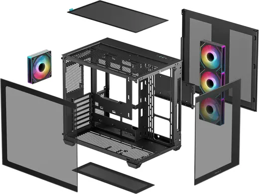 DEEPCOOL CG530-4F Gaming Mid-Tower PC Kasası görseli 2
