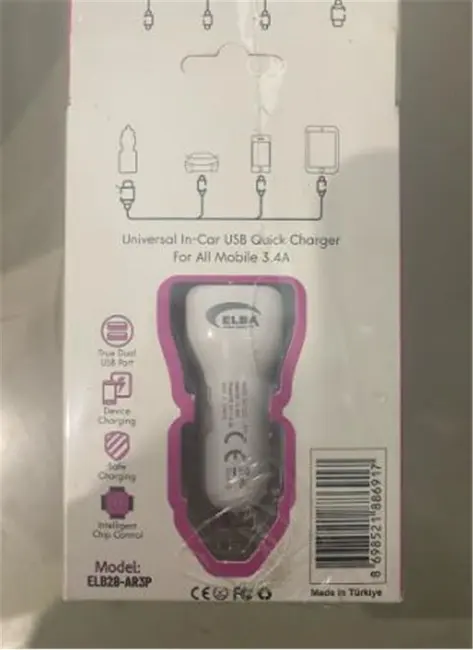 Elba ELB28-AR3P ELBA 3.4A 2USB ARAÇ BAŞLIK alternatif görünüm