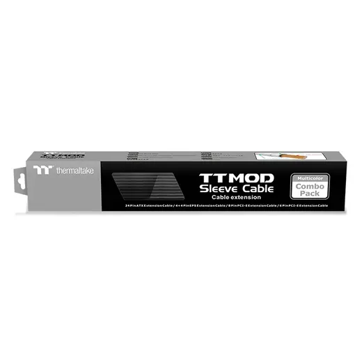 Thermaltake AC-052-CN1NAN-A3 TtMod Black Power Supply Sleeved Kablo Seti (16 AWG) görseli 5