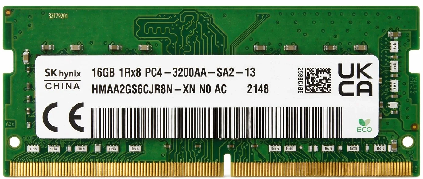 HYNIX 16GB DDR4 3200MHZ CL22 NOTEBOOK RAM VALUE HMAA2GS6CJR8N-XN