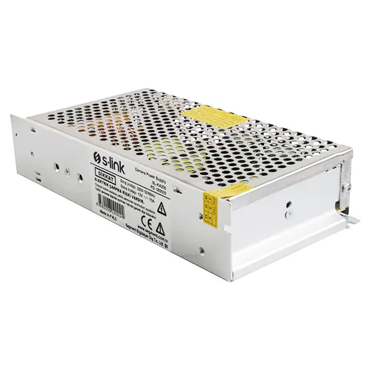 S-LINK SL-KA200 12 VOLT - 15 AMPER - 195 WATT METAL KASA ADAPTÖR görseli 3