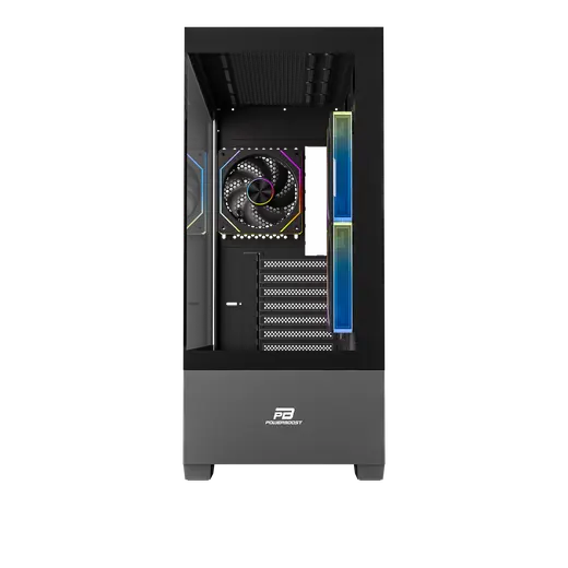 POWERBOOST 750W 80+ BRONZE PB-J9031B 3-ARGB Fanlı Gaming Mid-Tower PC Kasası görseli 5