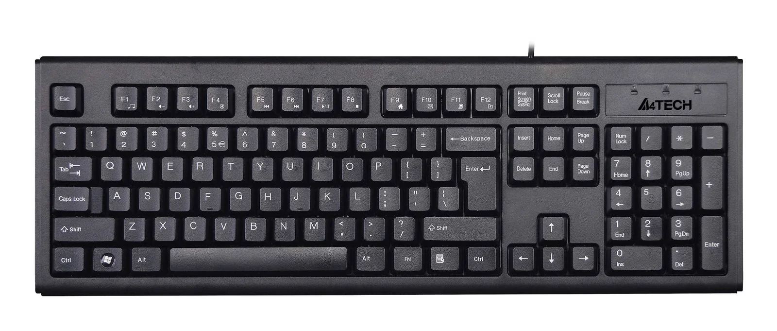 A4 TECH KM-720 USB Q KABLOLU MULTIMEDYA KLAVYE SIYAH