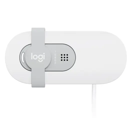 Logitech BRIO 100 Gizlilik Kapaklı 1080P Webcam Beyaz 960-001617 görseli 3
