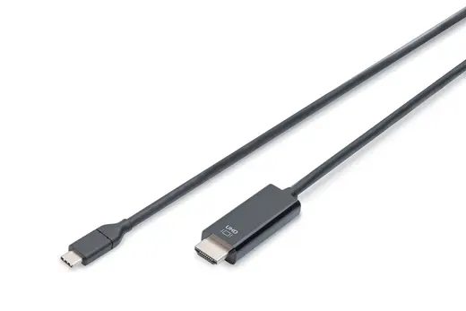 DIGITUS AK-300330-020-S USB Type-C Gen2 adapter / converter cable, Type-C to HDMI A M/M, 2m, 4K/60Hz, 18GB, bl, gold