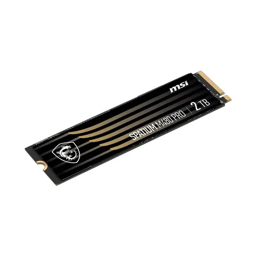 MSI 2TB SPATIUM M480 PRO 7400 7000MB/s M2 NVME GEN4 Disk Soğutuculu görseli 4