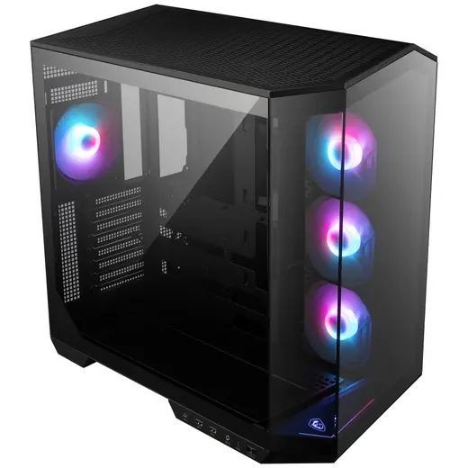MSI MAG PANO 100R PZ ARGB ATX Siyah Mid Tower Kasa PSU YOK alternatif görünüm