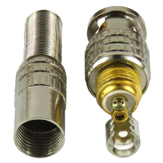 YAYLI BNC KONNEKTÖR COAXIAL RG59/RG6 GOLD 100 LÜ PAKET görseli 5
