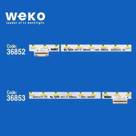 WKSET-6045 36852X1 36853X1 LB55038 V0_00 / LB55038 V1_00 2 ADET LED BAR (63LED) alternatif görünüm