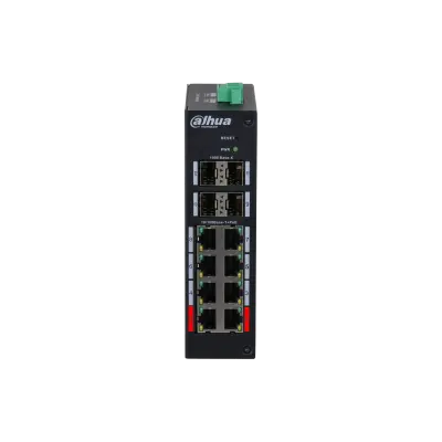 DAHUA HS4412-8ET-96 8X1G RJ45 4X1G SFP 96W YONETILEBILIR POE SAHA SWITCH