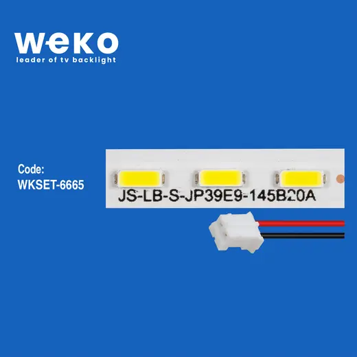 WKSET-6665 JS-LB-S-JP39E9-145B20A 78 LEDLİ 49,5 CM 3V 1 ADET LED BAR (78LED) alternatif görünüm