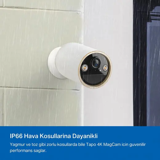 TP-LINK 8MP Bullet 3MM WIFI Kablosuz Pilli IP Kamera TAPO-C460 görseli 4
