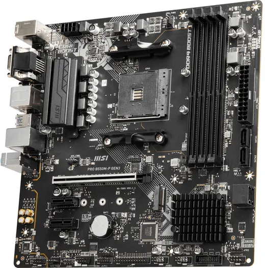 MSI PRO B550M-P DDR4 HDMI-DP PCIE 4.0 AM4 mATX görseli 5