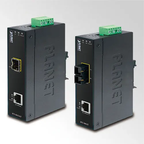 PLANET PL-IFT-802TS15 Endüstriyel Tip Media/Rate Converter 10/100Base-TX 100Base-FX