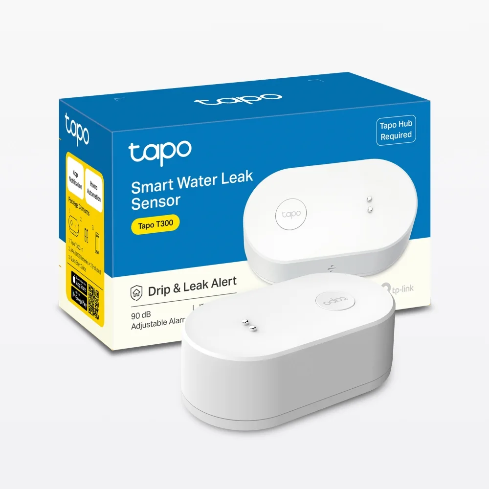TP-LINK TAPO-T300 Tapo Akıllı Su Sızıntı Algılama Sensörü - Su Baskını ve Sızıntı Koruma