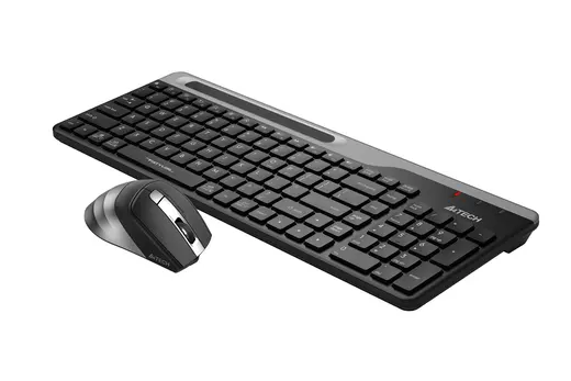 A4 TECH FB2535C KABLOSUZ Q MULTIMEDYA KLAVYE + OPTIK MOUSE SET GRI görseli 4