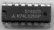 SCHUKAT 74LS256 DUAL 4 BIT ADDRESSABLE LATCH
