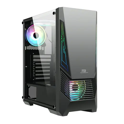 POWERBOOST VK-G2051S 3-ARGB Fanlı Gaming Mid-Tower PC Kasası görseli 3