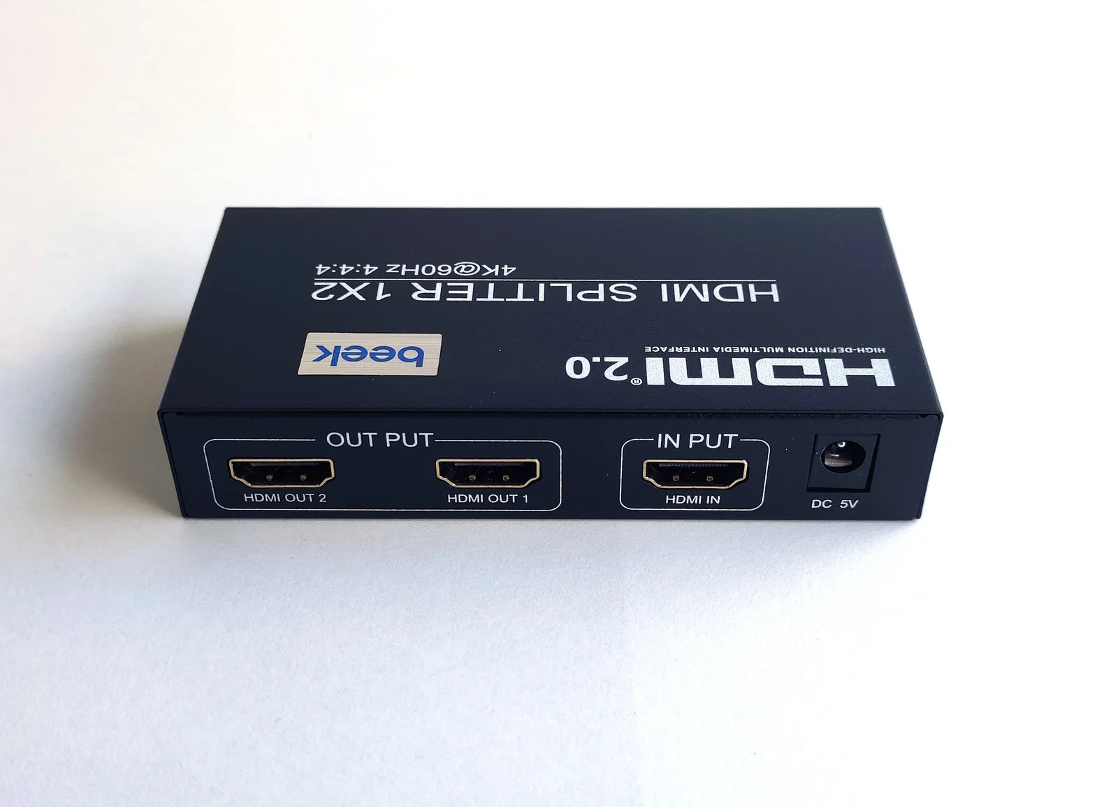 BEEK BS-VSP-HA02UH 2 Port 4K HDMI Çoklayıcı, HDMI 2.0, HDCP 2.3, 4K60Hz, 1080P 60Hz