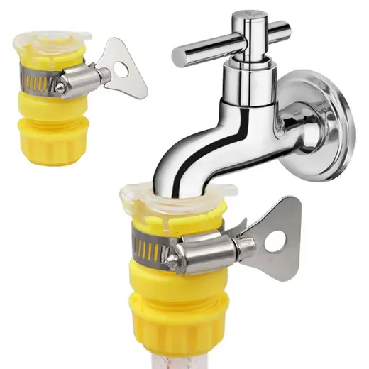 SUNUP SN-25977 SARI KELEPÇELİ MUSLUK ADAPTÖRÜ görseli 3