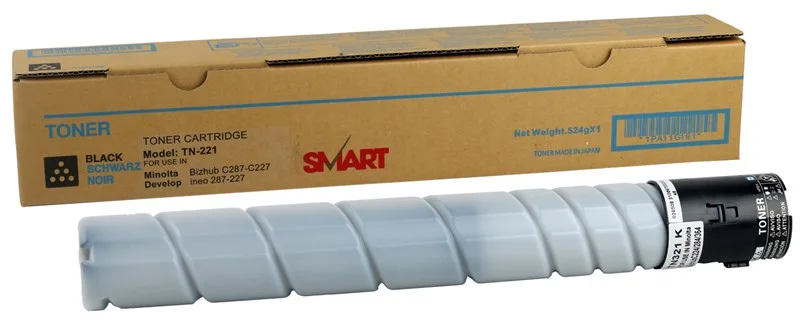 Minolta-Develop TN-221 Smart Siyah Toner Bizhub C-227 C-287 Sindoh D-310 D-311