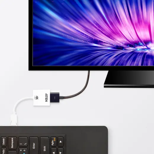 ATEN ATEN-VC986B True 4K DisplayPort to HDMI Active Adapter alternatif görünüm