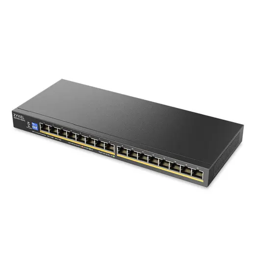 ZYXEL 16port PoE 135W Gigabit Yönetilemez Switch GS1100-16EPS görseli 4