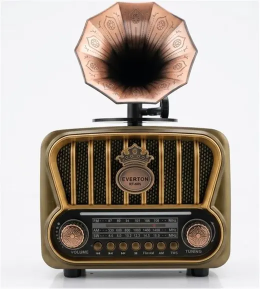 Everton RT-605 Şarjlı, Nostaljik Radyo( Bluetooth-USB-SD-FM)