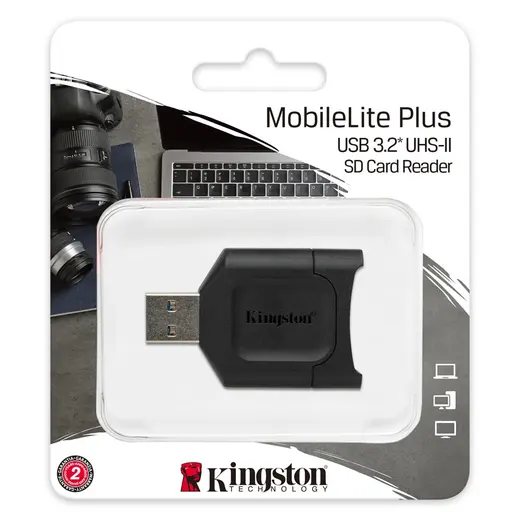 Kingston MLP MobileLite Plus USB 3.1 SDHC-SDXC UHS-II Card Reader alternatif görünüm
