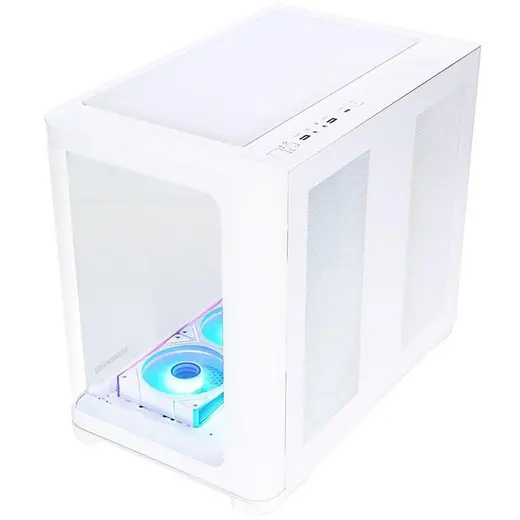 GAMEBOOSTER GB-G2852W Gaming Mid-Tower PC Kasası Beyaz 7-Fanlı görseli 3