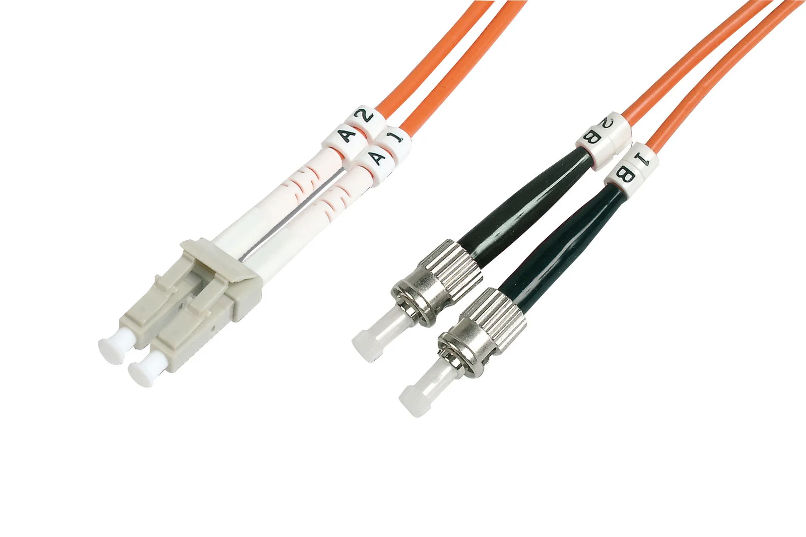 BEEK BC-FO-6LCST-01 LC-ST Fiber Optik Patch Kablo, Multimode OM 1 62.5/125 Duplex, 3.0mm, LSZH, 1 metre