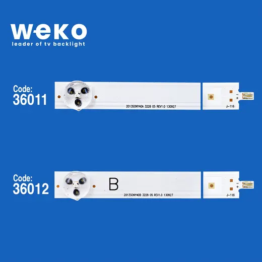 WKSET-5493 36011X5 36012X5 SAMSUNG 2013SONY40 10 ADET LED BAR (38,8CM) alternatif görünüm