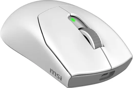 MSI FORGE GM340 W WHITE 12000 DPI PAW3311 57g RGB 2.4GHz / BLUETOOTH 5.2 / USB BEYAZ OYUNCU MOUSE görseli 2
