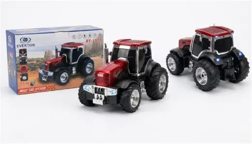 EVERTON RT-1973 Kırmızı Traktör Modeli Bluetooth Fm-Usb-Tf-Aux Şarjlı Nostaljik Radyo alternatif görünüm