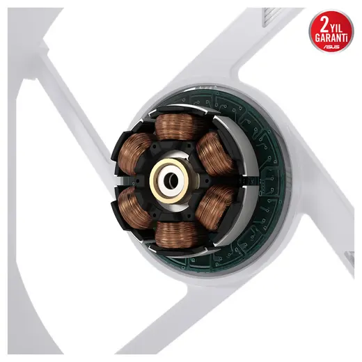 ASUS 120MM ProArt PF120 90DA00M3-B09000 3000RPM PWM Beyaz Kasa/Radyatör Fanı görseli 5