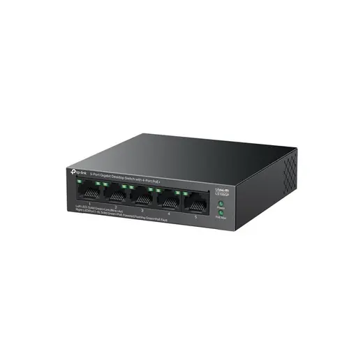 TP-LINK LS105GP 4 PORT GIGABIT + 1 PORT RJ45 UPLINK POE 65W 250 METRE POE MESAFE METAL KASA SWITCH görseli 3