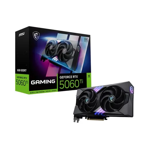 MSI GEFORCE RTX5060TI 8G GAMING OC 8GB GDDR7 128BIT 1XHDMI 3XDP EKRAN KARTI görseli 1