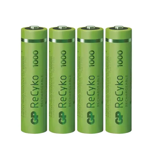 GP RECYKO 950 MAH AAA İNCE 4LÜ ŞARJLI KALEM PİL GP100AAAHCE-2EB4 (GPRHC103E001) alternatif görünüm
