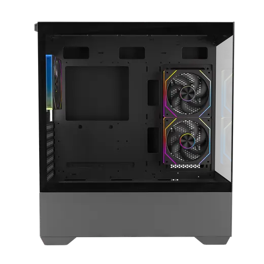 POWERBOOST 750W 80+ BRONZE PB-J9031B 3-ARGB Fanlı Gaming Mid-Tower PC Kasası görseli 3
