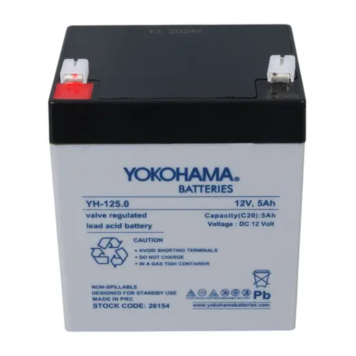 YOKOHAMA YH-125.0 12 VOLT - 5 AMPER AKÜ (90 X 70 X 101 MM) görseli 3