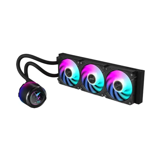 GIGABYTE 360MM AORUS WATERFORCE X II 360 LCD ARGB AM5-1851p Sıvı Soğutmalı İşlemci Fanı görseli 2