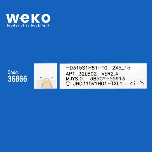 WKSET-6055 36866X2 CRH-BT32C1303005028BMREV1.3 2 ADET LED BAR alternatif görünüm