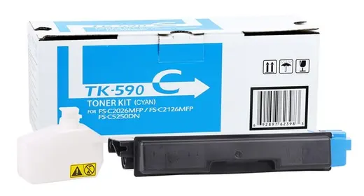 Kyocera Mita TK-590 Smart Mavi Toner FS-C -2026 -2126 -2526 -6026 -6526