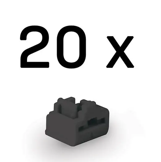 LINDY LIN-47892 RJ-45 Port Kilidi (Anahtar Hariç) – 20’li Paket, Siyah Renk RJ-45 bağlantı noktalarını yetkisiz erişime