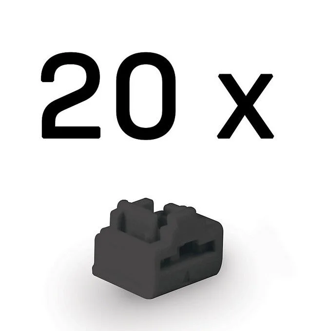 LINDY LIN-47892 RJ-45 Port Kilidi (Anahtar Hariç) – 20’li Paket, Siyah Renk RJ-45 bağlantı noktalarını yetkisiz erişime