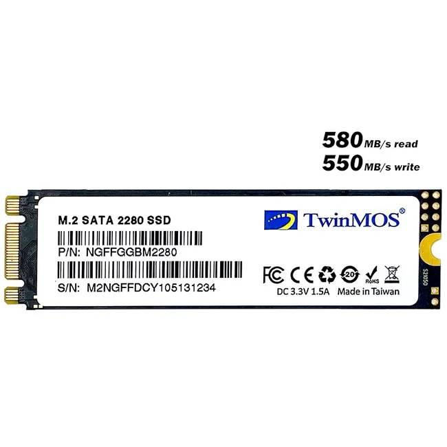 TwinMOS Internal 512GB M.2 2280 SATA3 SSD