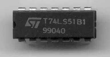 SCHUKAT 74LS51 DUAL 2-WIDEM 2-IN/3-IN AND/OR